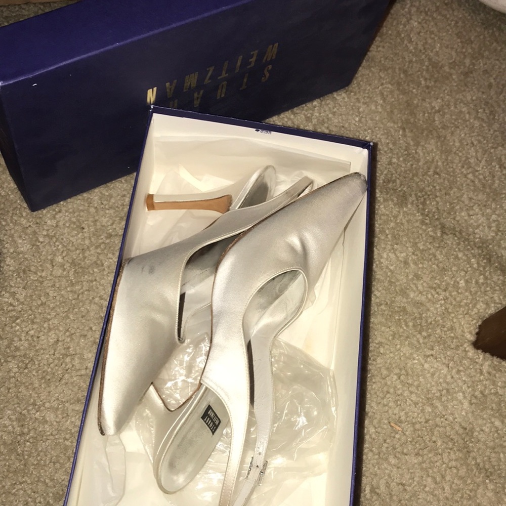 Satin heels